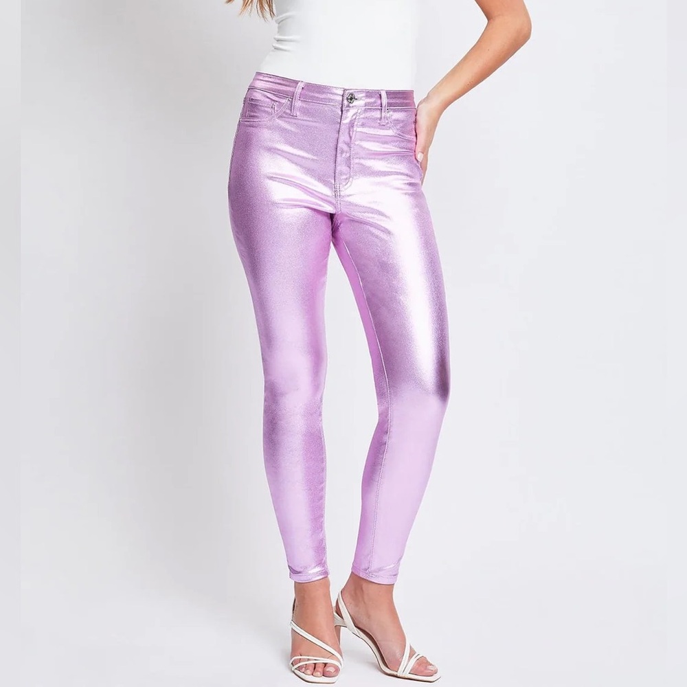 YMI Metallic Hyper Stretch Skinny Pants